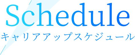 Schedule キャリアアップスケジュール